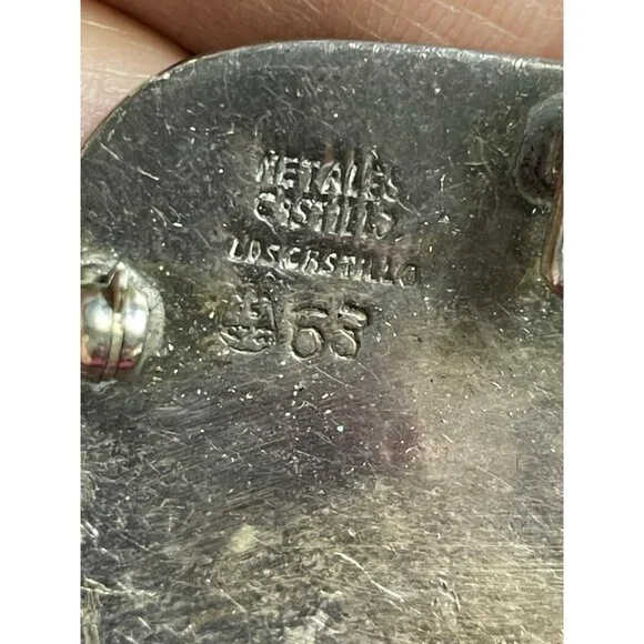 Los Castillo Sterling Silver Mixed Metals Parrot Pendant Brooch Signed 63 - Picture 4 of 14